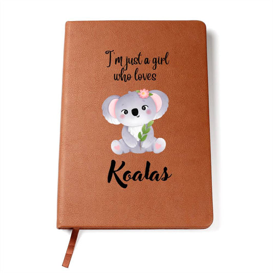 Graphic Journal I'm Just a Girl Who Loves Koalas