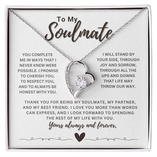 To My Soulmate | You Complete Me - Forever Love Necklace